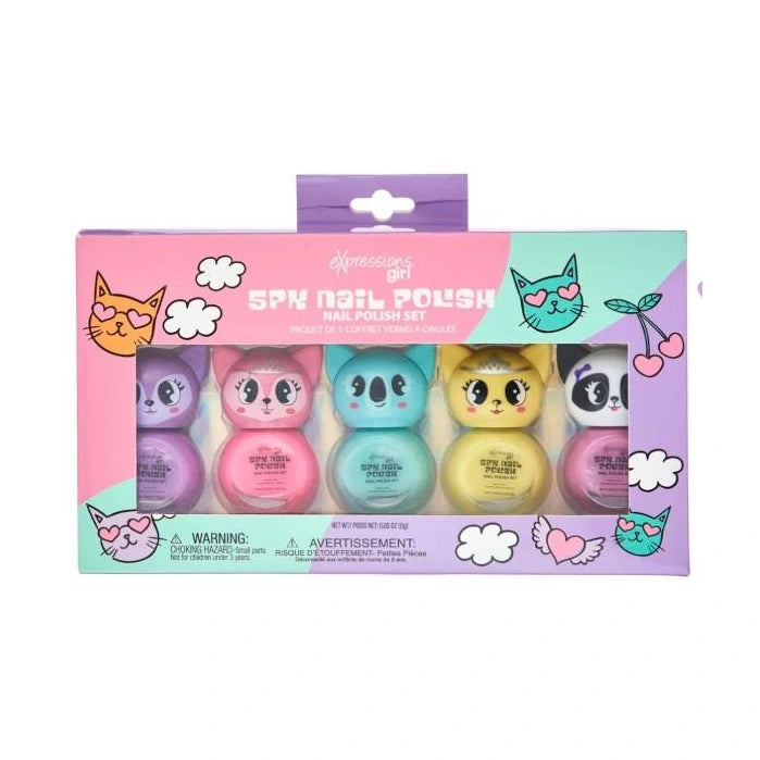5 PC PASTEL NAIL POLISH SET